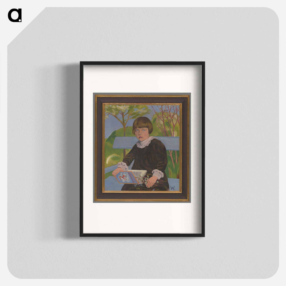 Portrait of a girl - vierka gaceková - アーノルド ピーター ワイズ クビンチャン Poster.