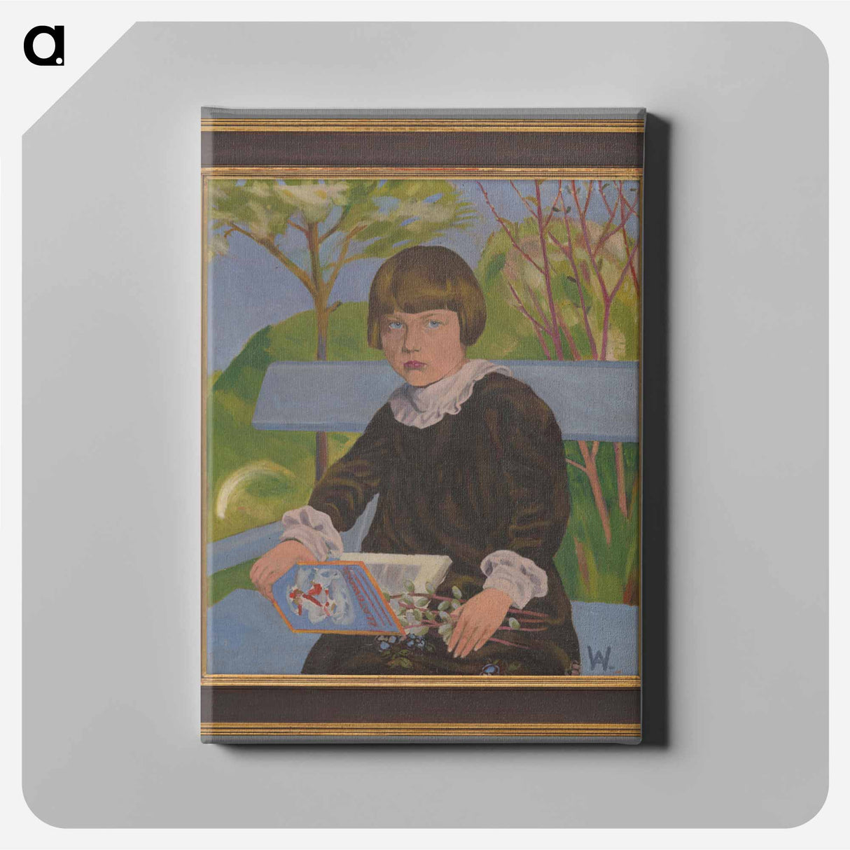 Portrait of a girl - vierka gaceková - アーノルド ピーター ワイズ クビンチャン Canvas.