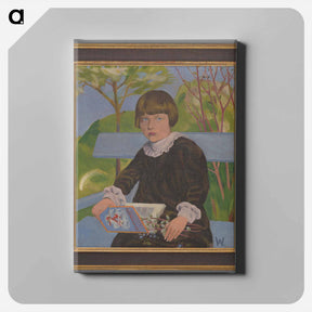 アートパネル-Portrait of a girl - vierka gaceková - アーノルド ピーター ワイズ クビンチャン Canvas.