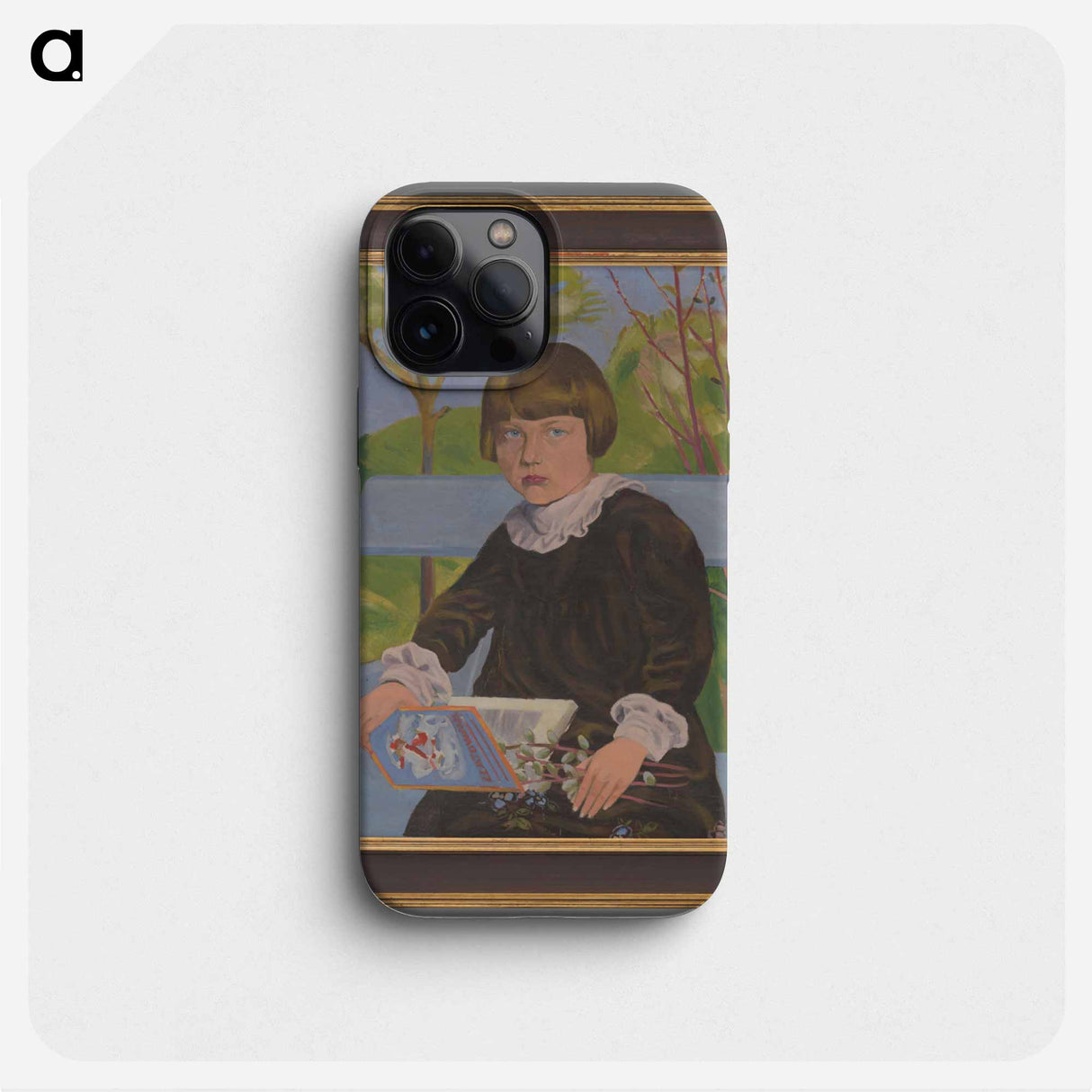 Portrait of a girl - vierka gaceková - アーノルド ピーター ワイズ クビンチャン Phone Case.