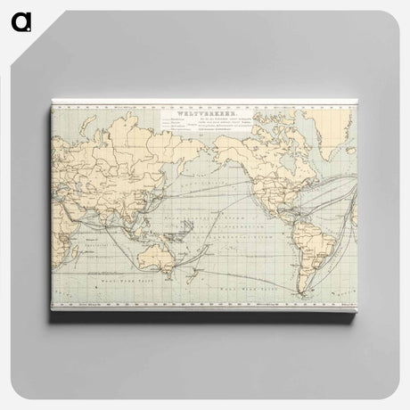 アートパネル-Geographical-Statistical World Lexicon
 - 大英図書館 Canvas.