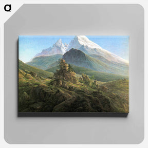 アートパネル-The Watzmann - カスパー ダーヴィト フリードリヒ Canvas.