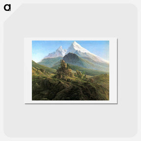 アートポストカード-The Watzmann - カスパー ダーヴィト フリードリヒ Postcard.