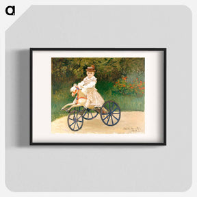 アートポスター-Jean Monet on His Hobby Horse - クロード モネ Poster.