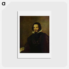 アートポストカード-Portrait of Caspar de Guzman, Count of Olivares, Prime Minister of Philip IV - ディエゴ ベラスケス Postcard.
