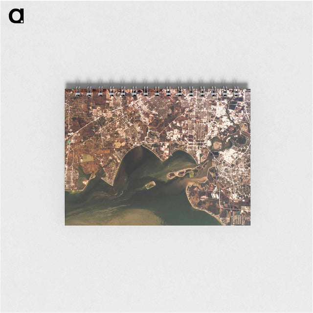 アートメモ帳-Cartographic Depiction of Galveston Bay and Adjacent Counties
 - 上空からの地球 Memo.