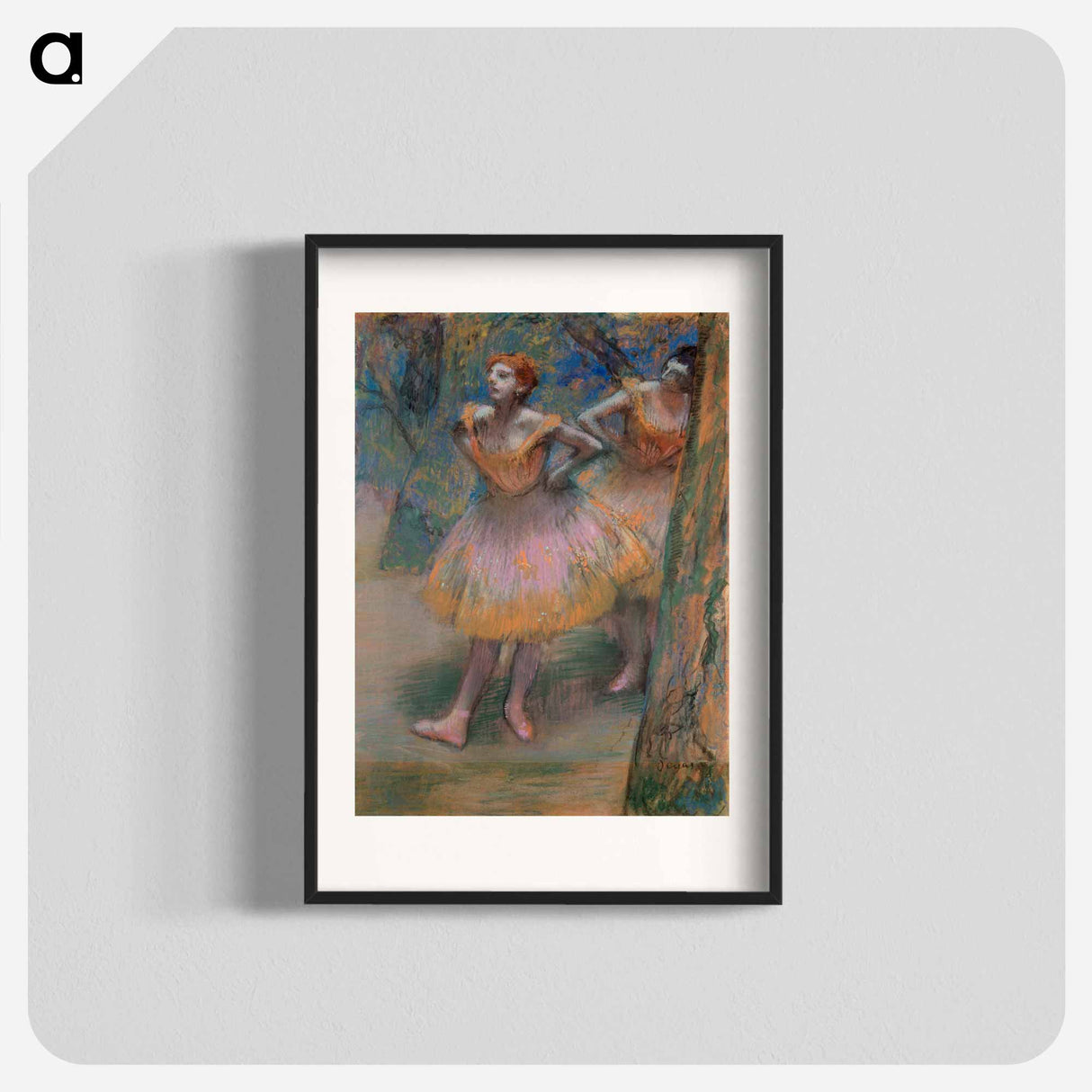 Two Dancers - Edgar Degas Poster.