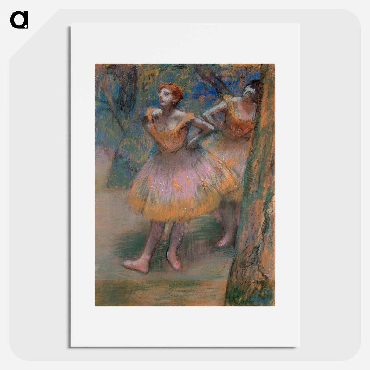 Two Dancers - Edgar Degas Poster.