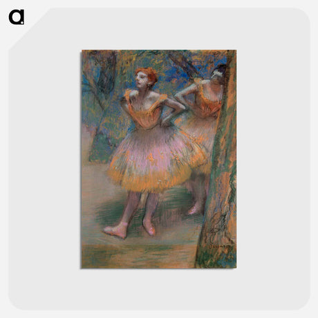 アートポストカード-Two Dancers - エドガー ドガ Postcard.