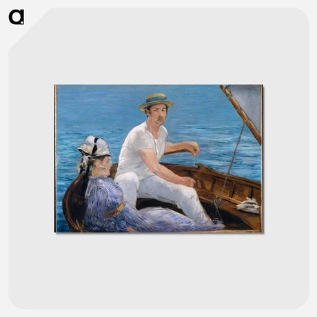 アートポストカード-Boating - エドゥアール マネ Postcard.