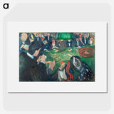 At the Roulette Table in Monte Carlo - Edvard Munch Poster.