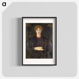 Portrait of Georgiana Burne-Jones - エドワード バーン ジョーンズ Poster.