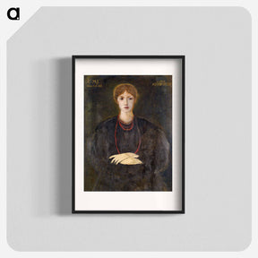 アートポスター-Portrait of Georgiana Burne-Jones - エドワード バーン ジョーンズ Poster.