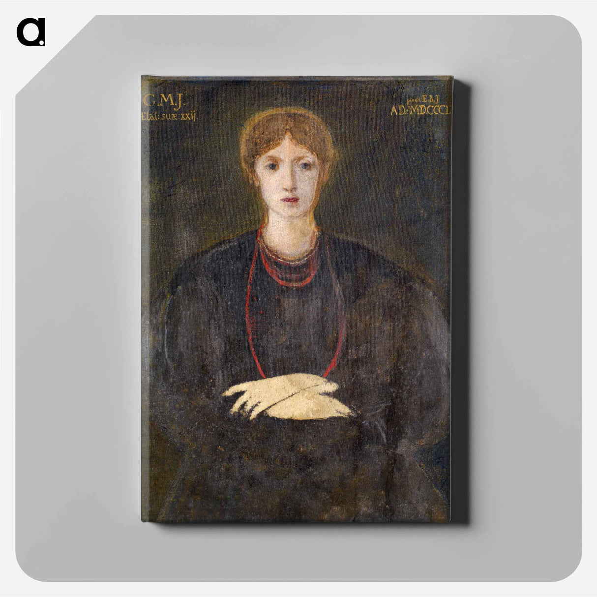 Portrait of Georgiana Burne-Jones - エドワード バーン ジョーンズ Canvas.