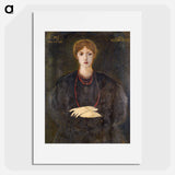 Portrait of Georgiana Burne-Jones - エドワード バーン ジョーンズ Poster.