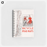 Bicycle road maps print in high resolution by Edward Penfield - エドワード ペンフィールド Memo.