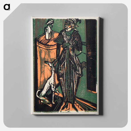 アートパネル-Catalogue of the exhibition of dresses from the needlework salon of Mrs. Eucken by Ernst Ludwig Kirchner - エルンスト ルートヴィヒ キルヒナー Canvas.