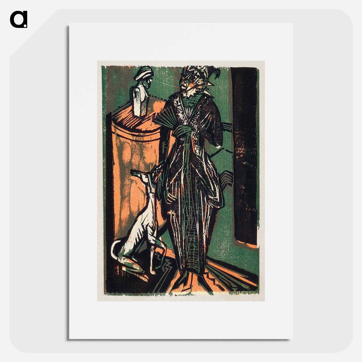 Catalogue of the exhibition of dresses from the needlework salon of Mrs. Eucken by Ernst Ludwig Kirchner - エルンスト ルートヴィヒ キルヒナー Poster.