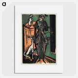 Catalogue of the exhibition of dresses from the needlework salon of Mrs. Eucken by Ernst Ludwig Kirchner - エルンスト ルートヴィヒ キルヒナー Poster.