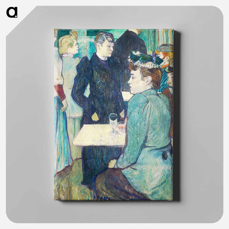 アートパネル-A Corner of the Moulin de la Galette - アンリ ド トゥールーズ ロートレック Canvas.