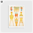 アートポストカード-Egyptian Urns
 - エジプト美術史 Postcard.