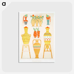 アートポストカード-Egyptian Urns
 - エジプト美術史 Postcard.
