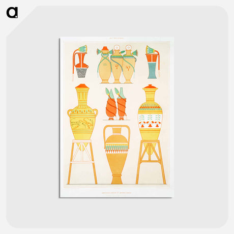 アートポストカード-Egyptian Urns
 - エジプト美術史 Postcard.