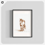 Standing horse - Jean Bernard Poster.