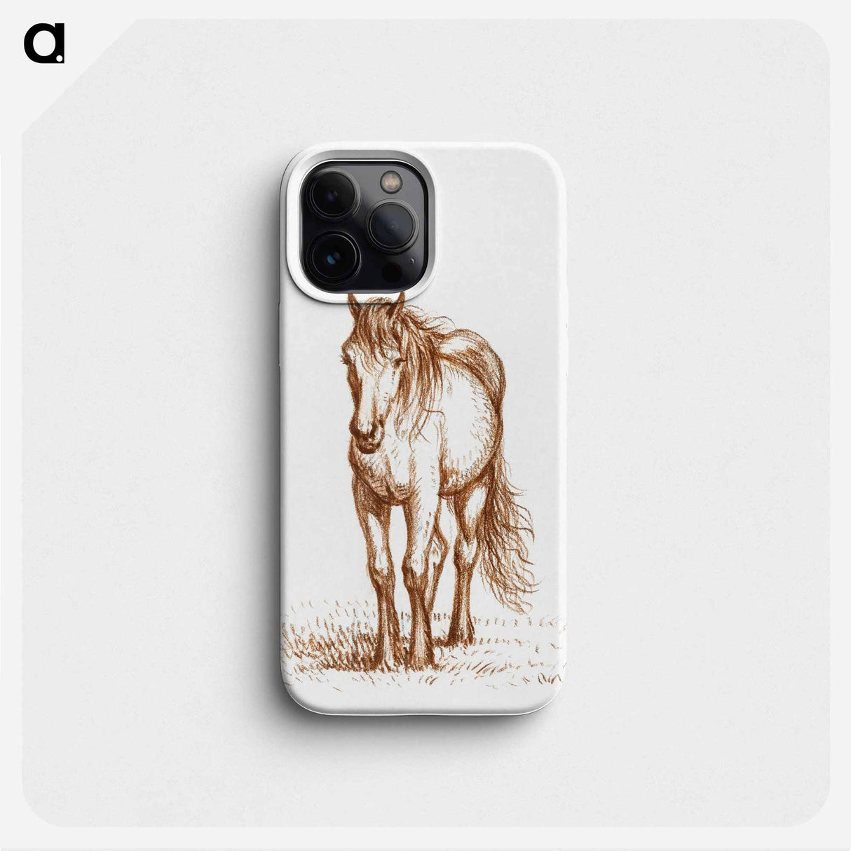 Standing horse - Jean Bernard Phone Case.