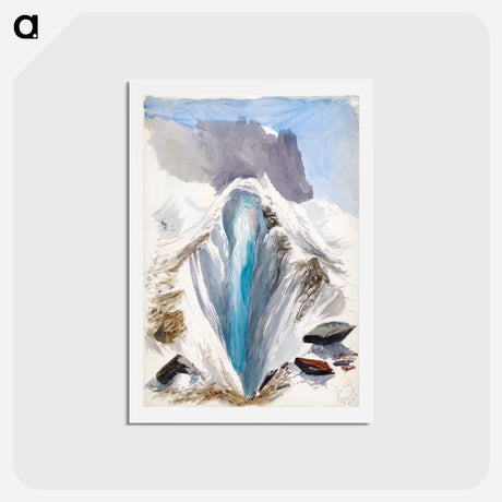 アートポストカード-Eismeer, Grindelwald - ジョン シンガー サージェント Postcard.