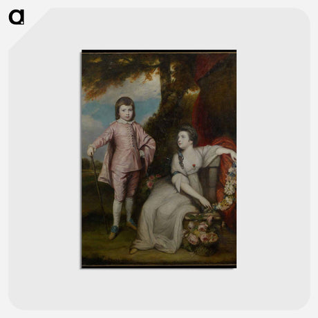 アートポストカード-George Capel, Viscount Malden - ジョシュア レノルズ Postcard.