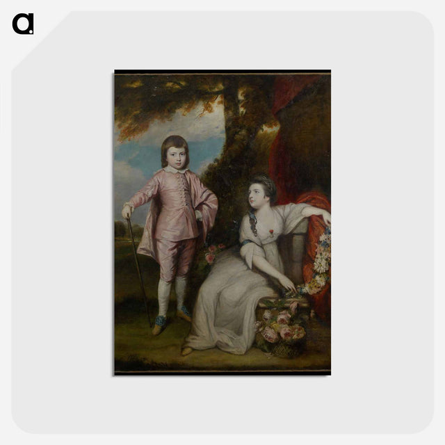 アートポストカード-George Capel, Viscount Malden - ジョシュア レノルズ Postcard.