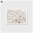 アートポストカード-Hokusai’s Whirlpool at Awa - 葛飾 北斎 Postcard.