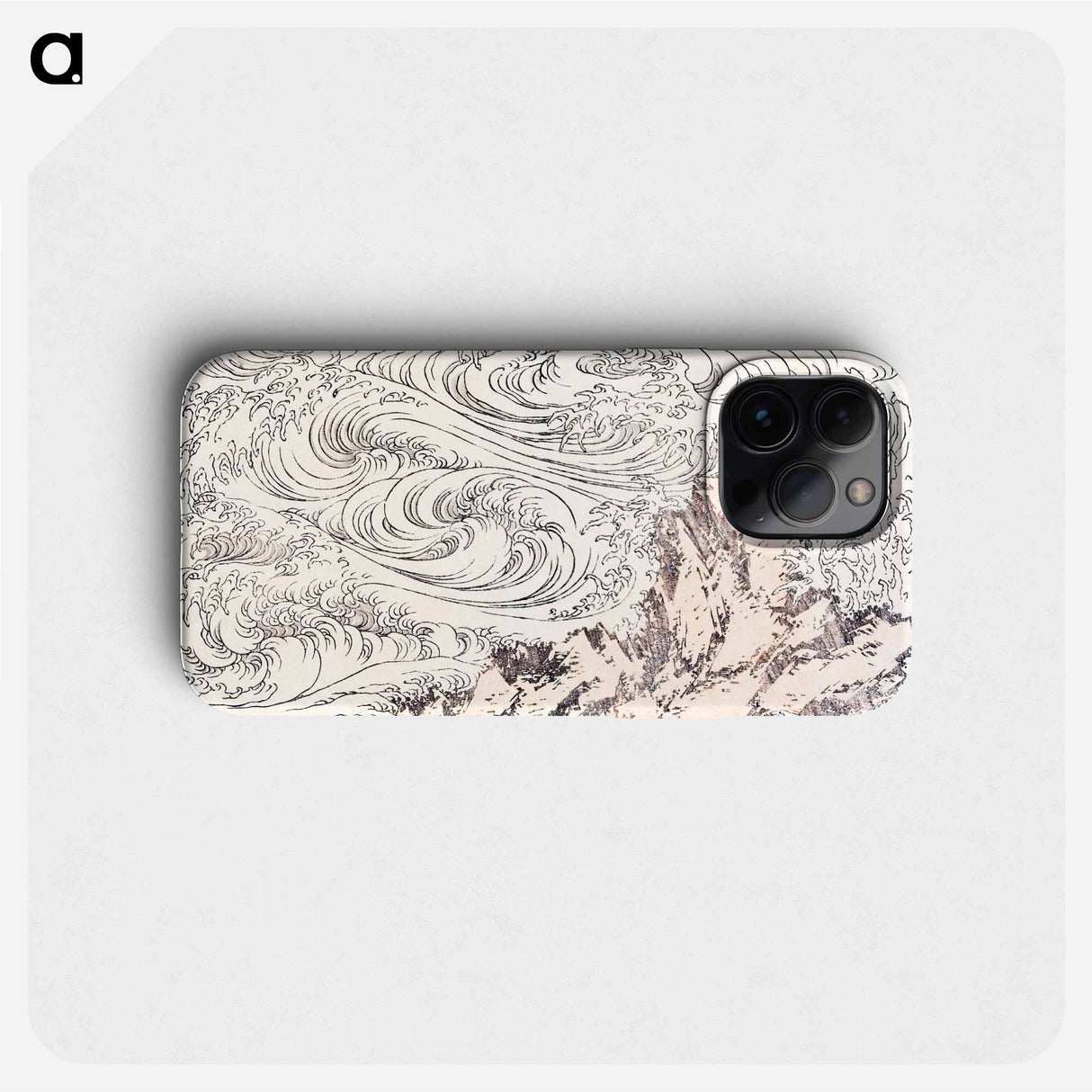 Hokusai’s Whirlpool at Awa - 葛飾 北斎 Phone Case.