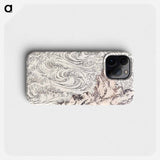 Hokusai's Whirlpool at Awa - Katsushika Hokusai Phone Case.