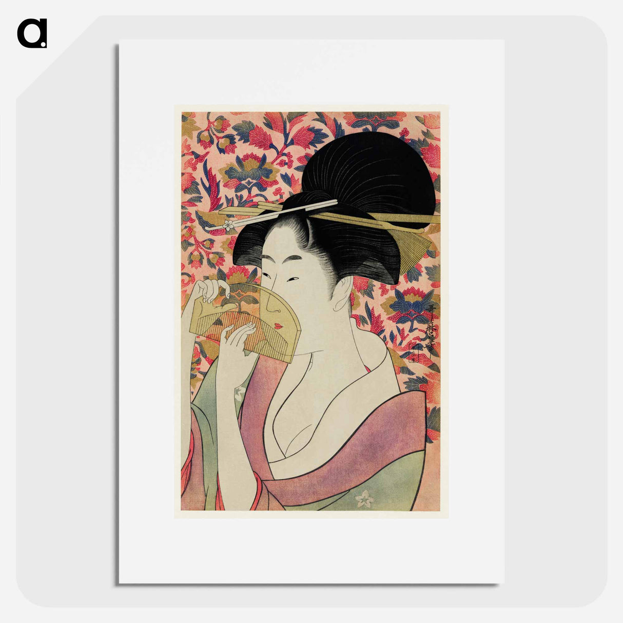 Kushi - 喜多川 歌麿 Poster.