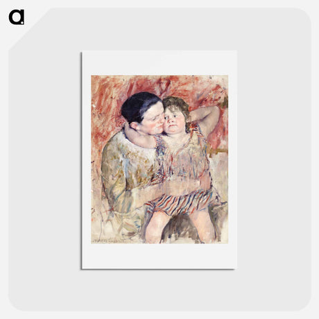 アートポストカード-Woman and Child - メアリー カサット Postcard.