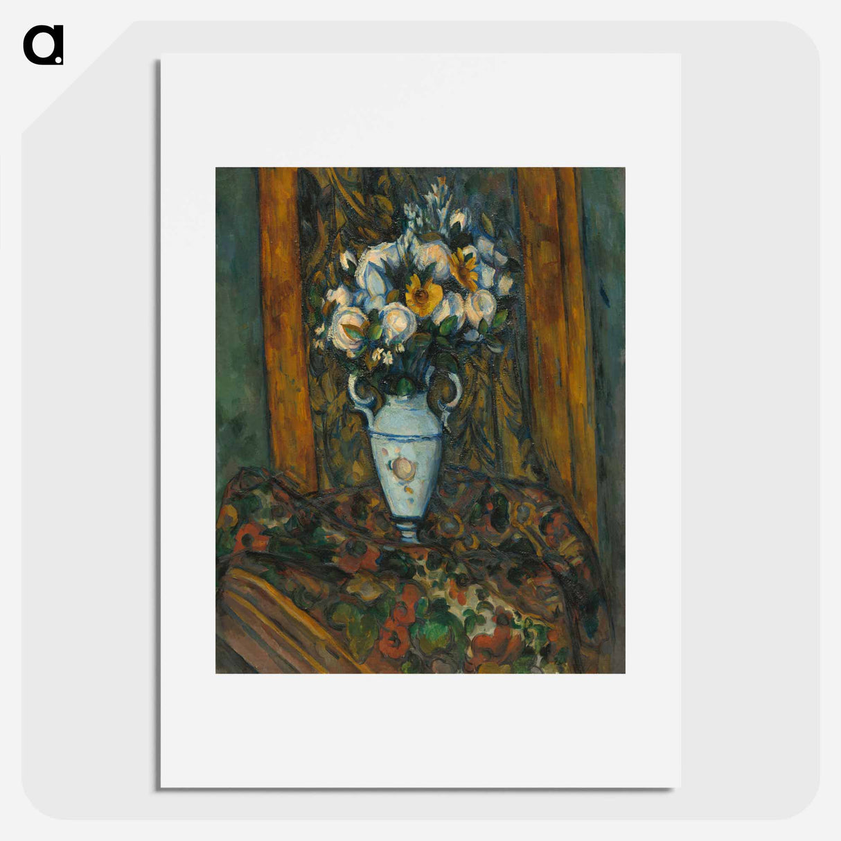 Vase of Flowers - ポール セザンヌ Poster.