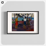 I Raro Te Oviri (Under the Pandanus) - Paul Gauguin Poster.