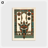 アートポストカード-Nineteenth-Century Ornament Pattern
 - 装飾の文法 Postcard.