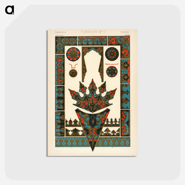 アートポストカード-Nineteenth-Century Ornament Pattern
 - 装飾の文法 Postcard.