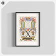 アートポスター-Guide for Constructing the Letter X from Mira Calligraphiae Monumenta
 - 書道のお手本 Poster.