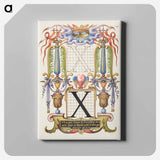 アートパネル-Guide for Constructing the Letter X from Mira Calligraphiae Monumenta
 - 書道のお手本 Canvas.
