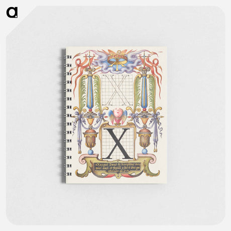 アートメモ帳-Guide for Constructing the Letter X from Mira Calligraphiae Monumenta
 - 書道のお手本 Memo.