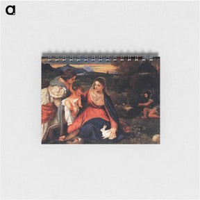 アートメモ帳-Madonna and Child with St. Catherine and a Rabbit - ティツィアーノ ヴェチェッリオ Memo.