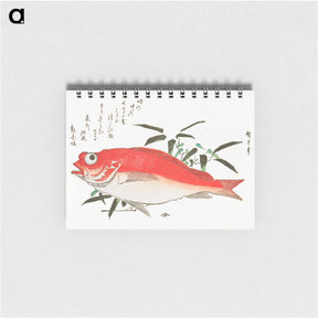 アートメモ帳-Medetai Fish and Sasaki Bamboo, from the series Uozukushi (Every Variety of Fish)
 - 歌川 広重 Memo.