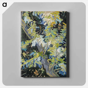 アートパネル-Blossoming Acacia Branches - フィンセント ファン ゴッホ Canvas.