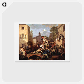 アートポストカード-The triumph of Representatives - ウィリアム ホガース Postcard.