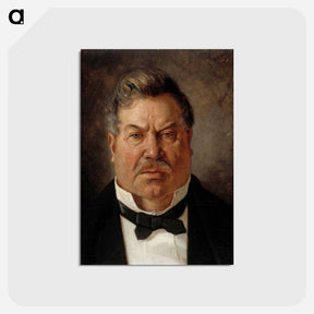 アートポストカード-Portrait of August Streng - アルバート エーデルフェルト Postcard.