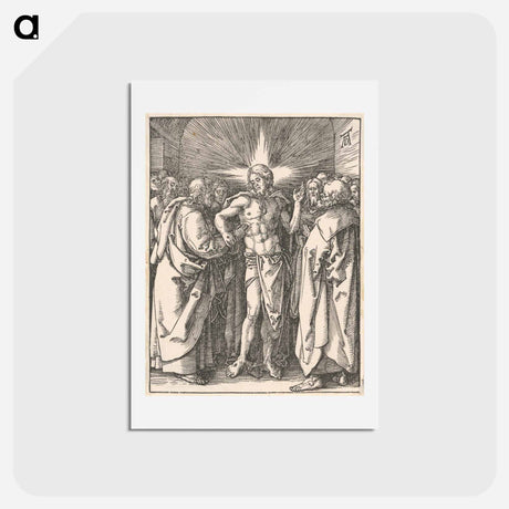 アートポストカード-Unbelieving thomas - アルブレヒト デューラー Postcard.